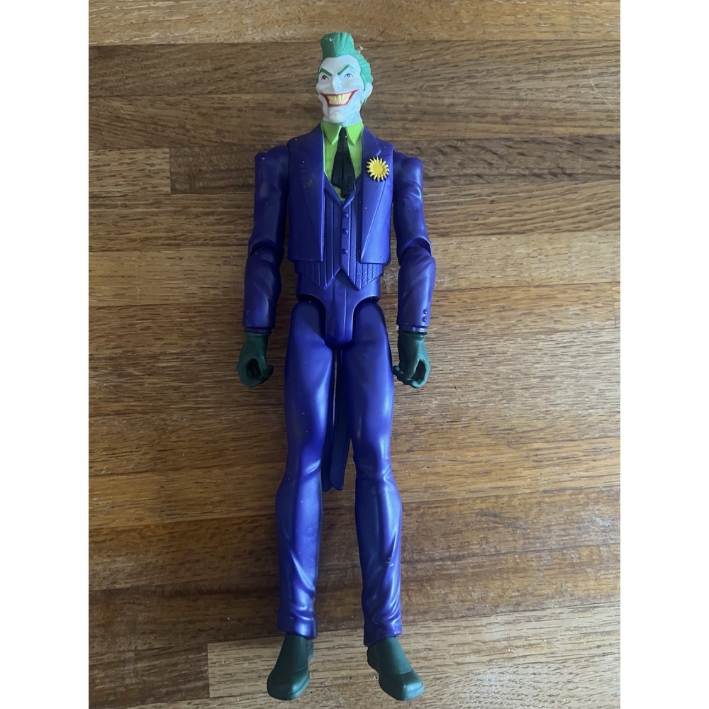 2014 Mattel DC Comics Batman 12" Action Figure - Joker Poseable Purple Lime